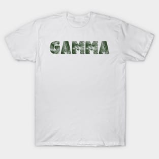 Gamma Leaf Letters T-Shirt